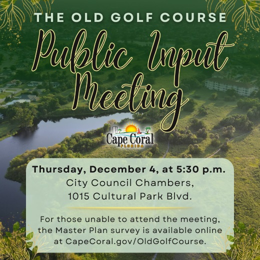 Old Golf Course Public Meeting on Dec. 4